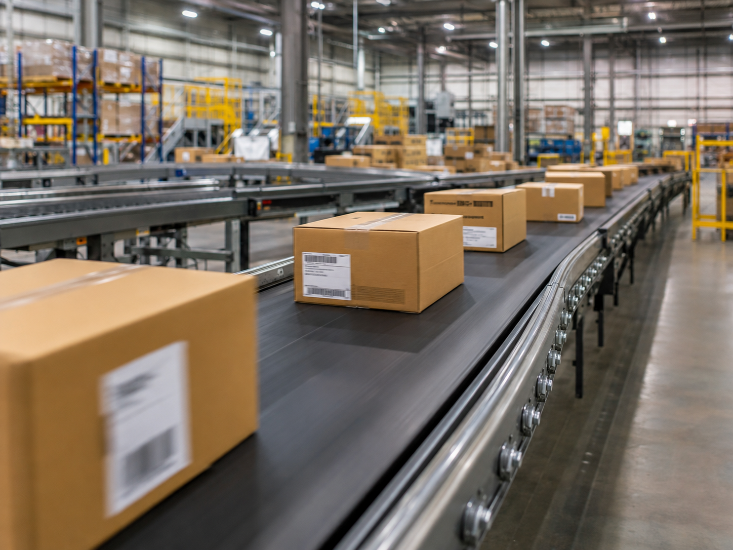 Logistics warehouse packaging boxes and shipping equipment